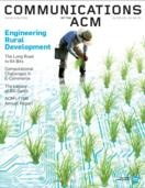 cover of CACM magazine with Jock Mackinlay article about data visualization software